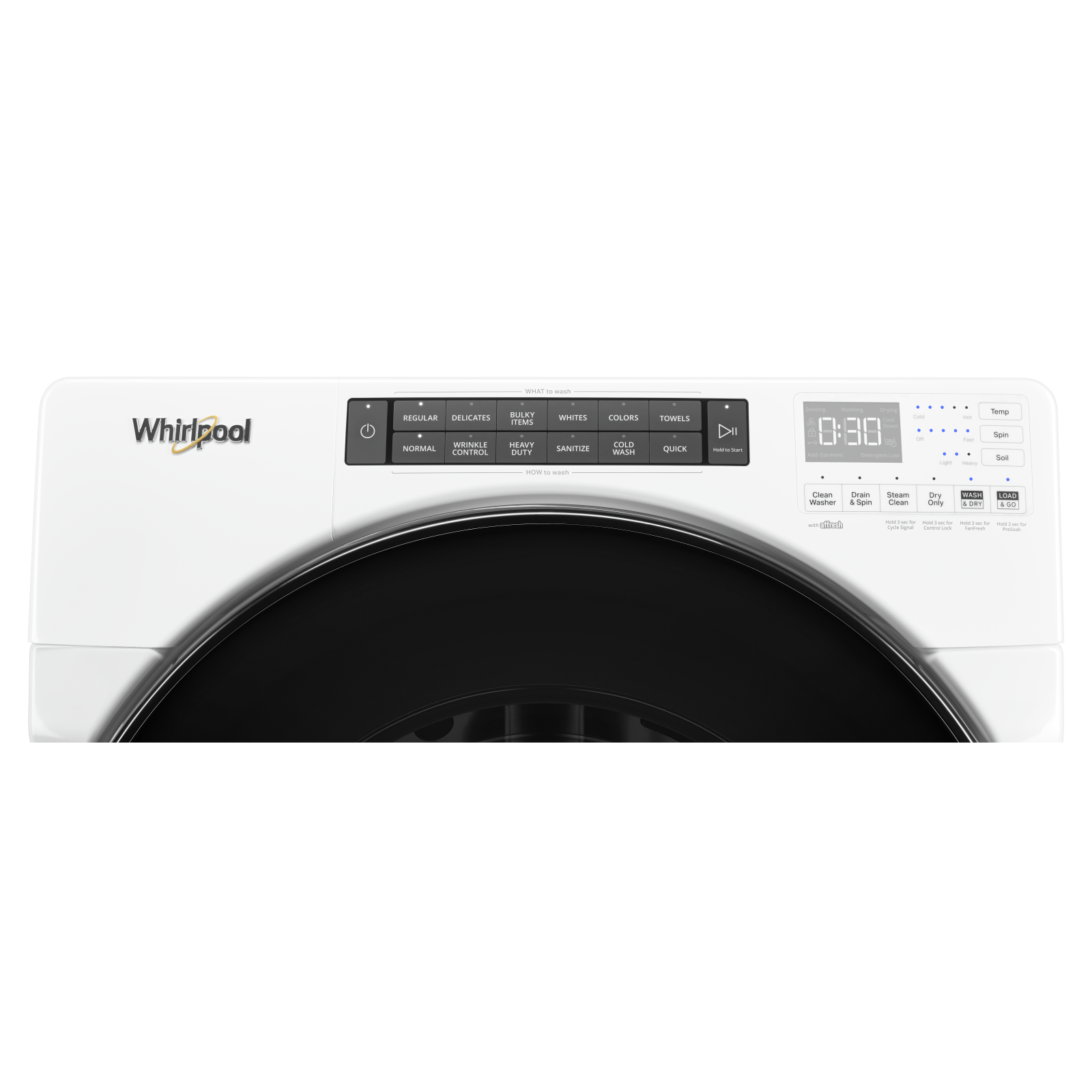 Whirlpool - 5.2 cu. Ft  Front Load All In One Washer Dryer in White - WFC682CLW