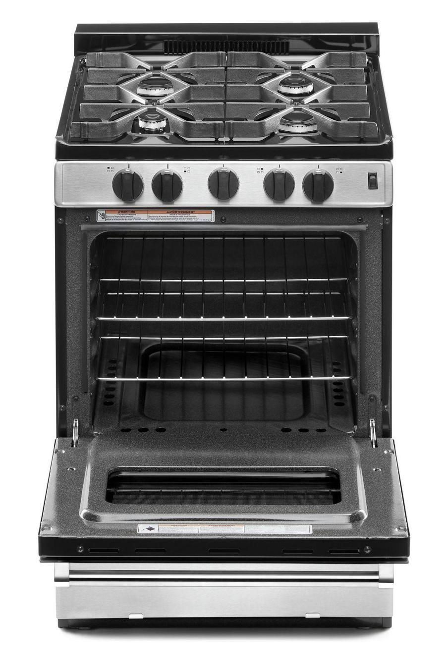 Whirlpool - 2.96 cu. ft  Gas Range in Stainless - WFG500M4HS