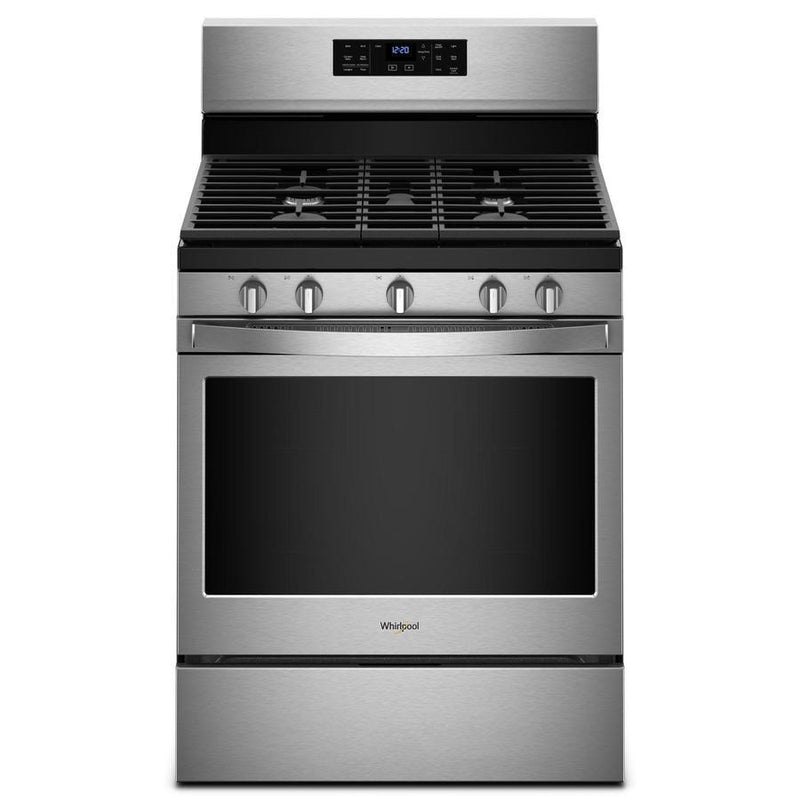 Whirlpool - 5 cu. ft  Gas Range in Stainless - WFG550S0HZ