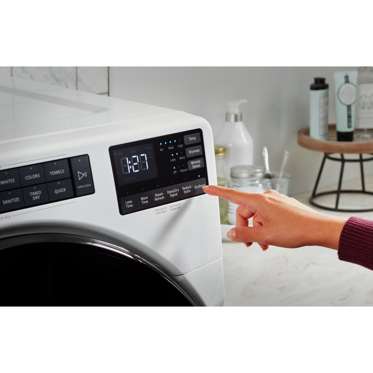 Whirlpool 5.8 cu. Ft Front Load Washer in Grey WFW6605MC