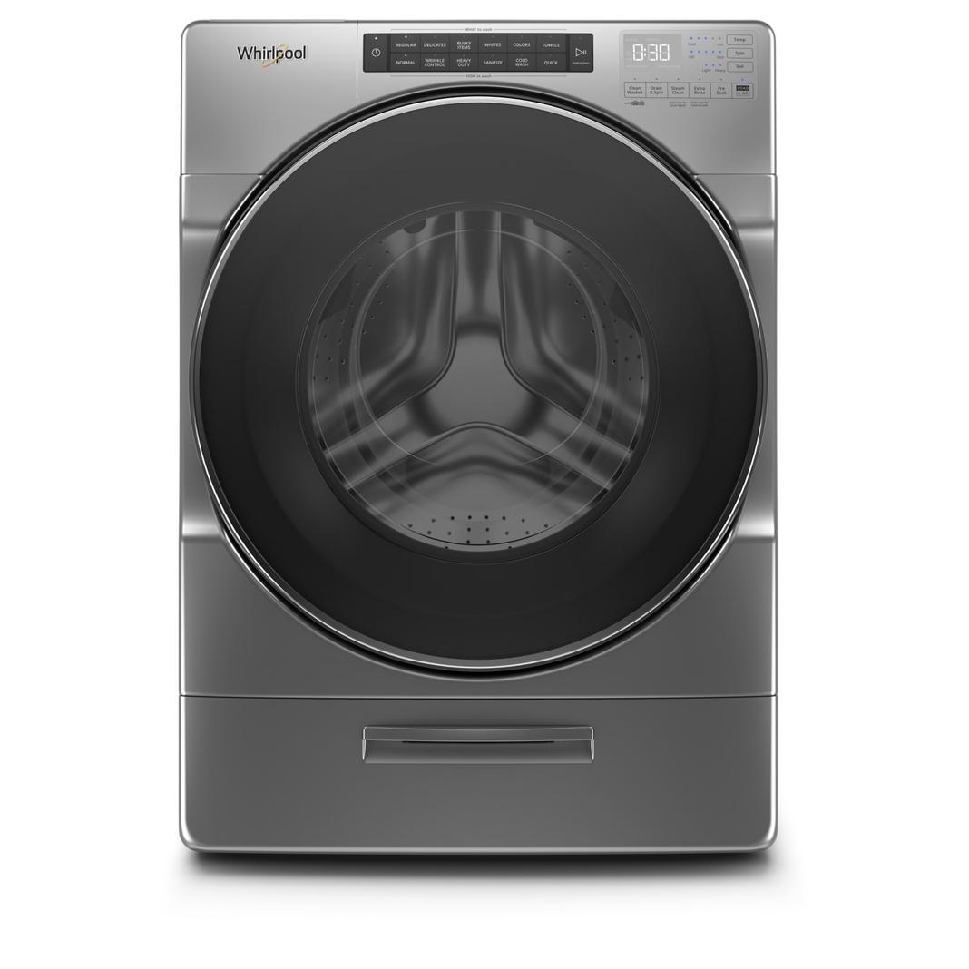 Whirlpool - 5.2 cu. Ft  Front Load Washer in Chrome Shadow - WFW6620HC