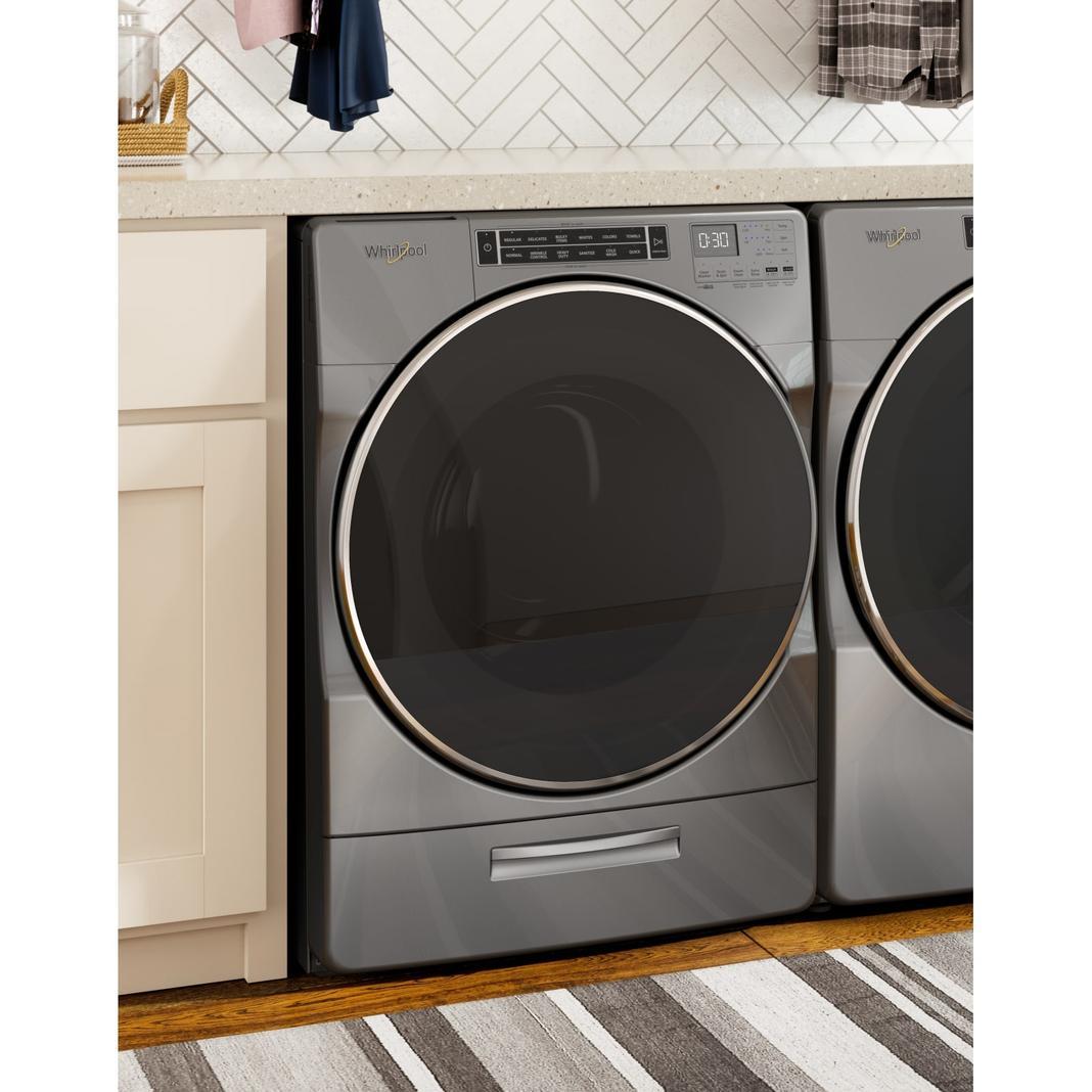 Whirlpool - 5.8 cu. Ft  Front Load Washer in Chrome Shadow - WFW8620HC