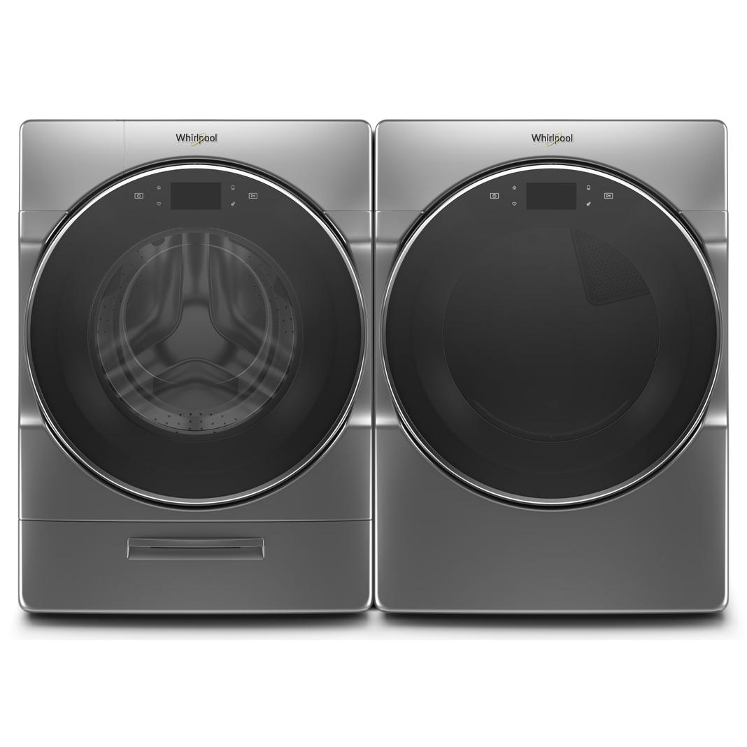 Whirlpool - 5.8 cu. Ft  Front Load Washer in Chrome Shadow - WFW9620HC