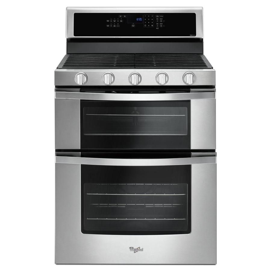 Whirlpool - 6 cu. ft  Gas Range in Stainless (Open Box) - WGG745S0FS