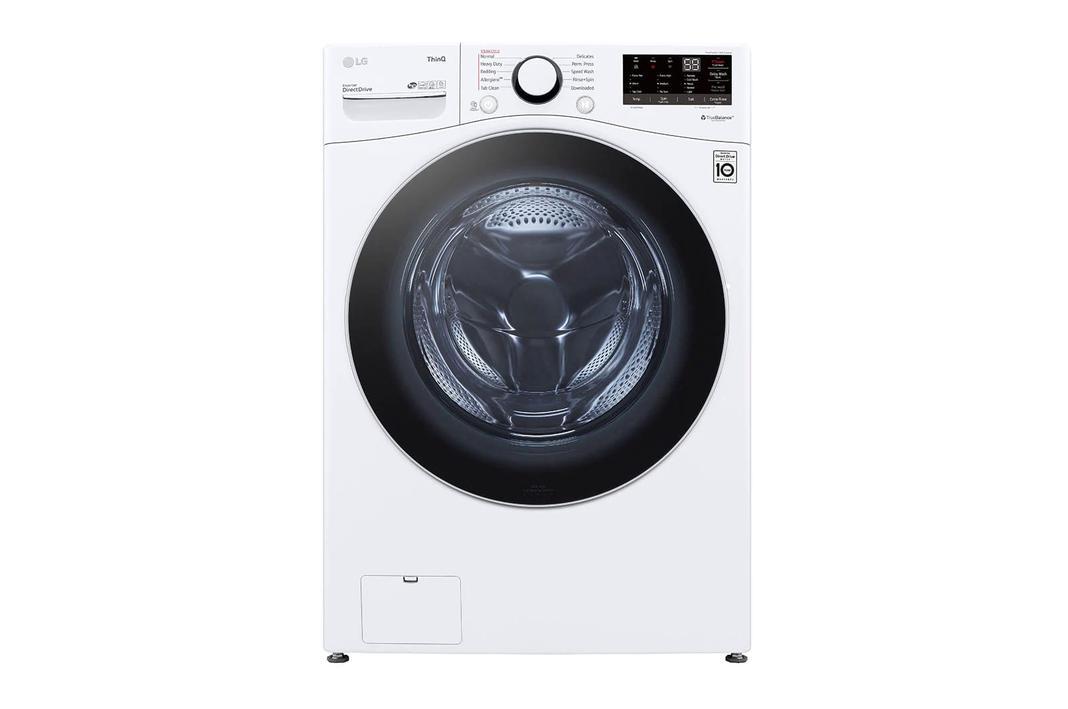 LG - 5.2 cu. Ft  Front Load Washer in White - WM3600HWA