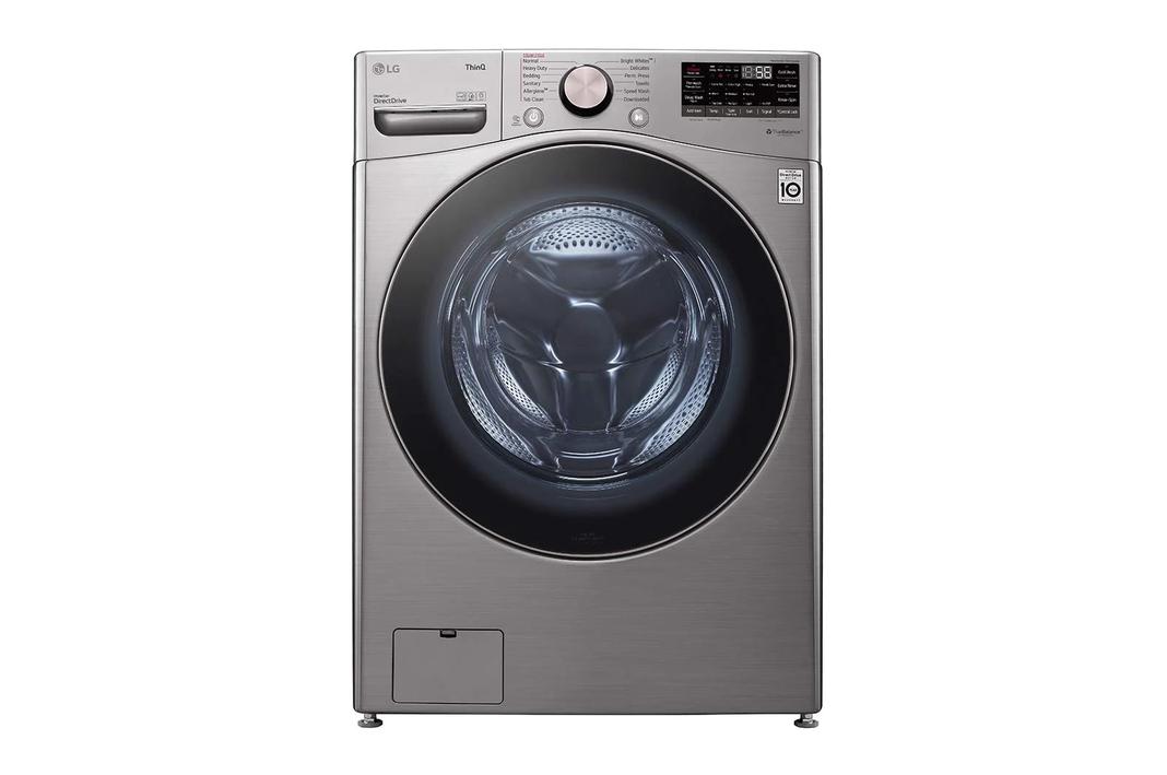 LG - 5.2 cu. Ft  Front Load Washer in Graphite - WM3850HVA
