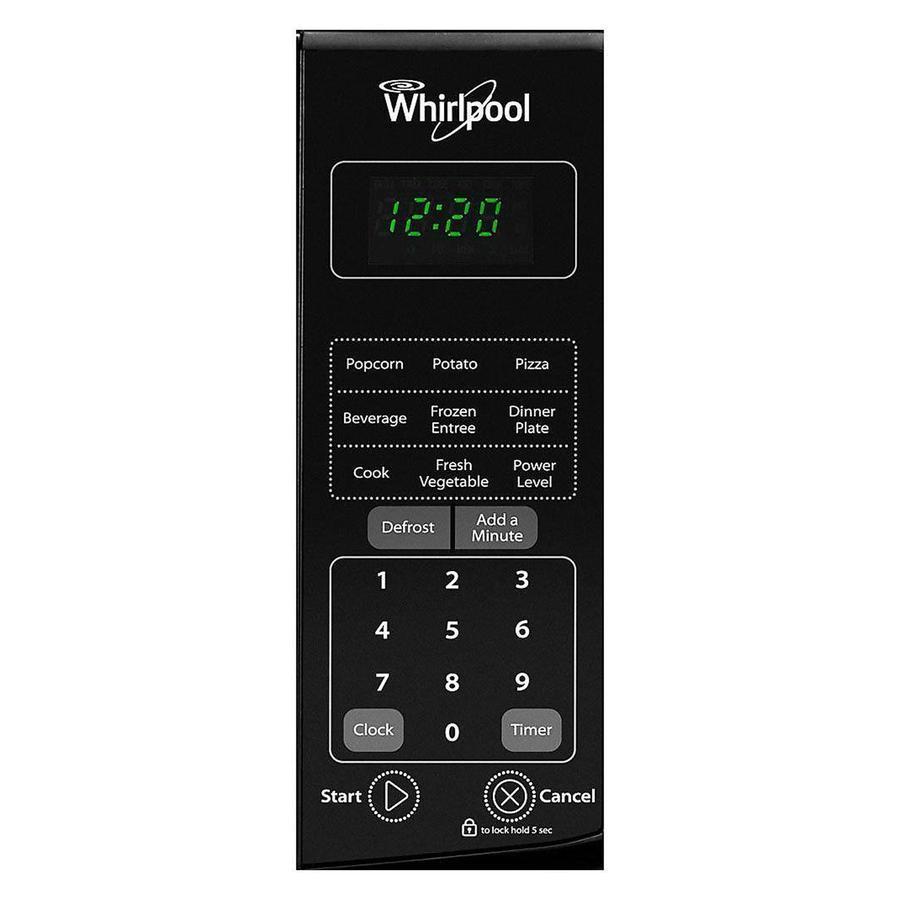 Whirlpool - 0.7 cu. Ft  Counter top Microwave in Black - WMC10007AB