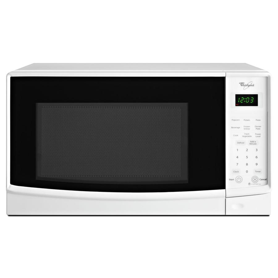 Whirlpool - 0.7 cu. Ft  Counter top Microwave in White - WMC10007AW