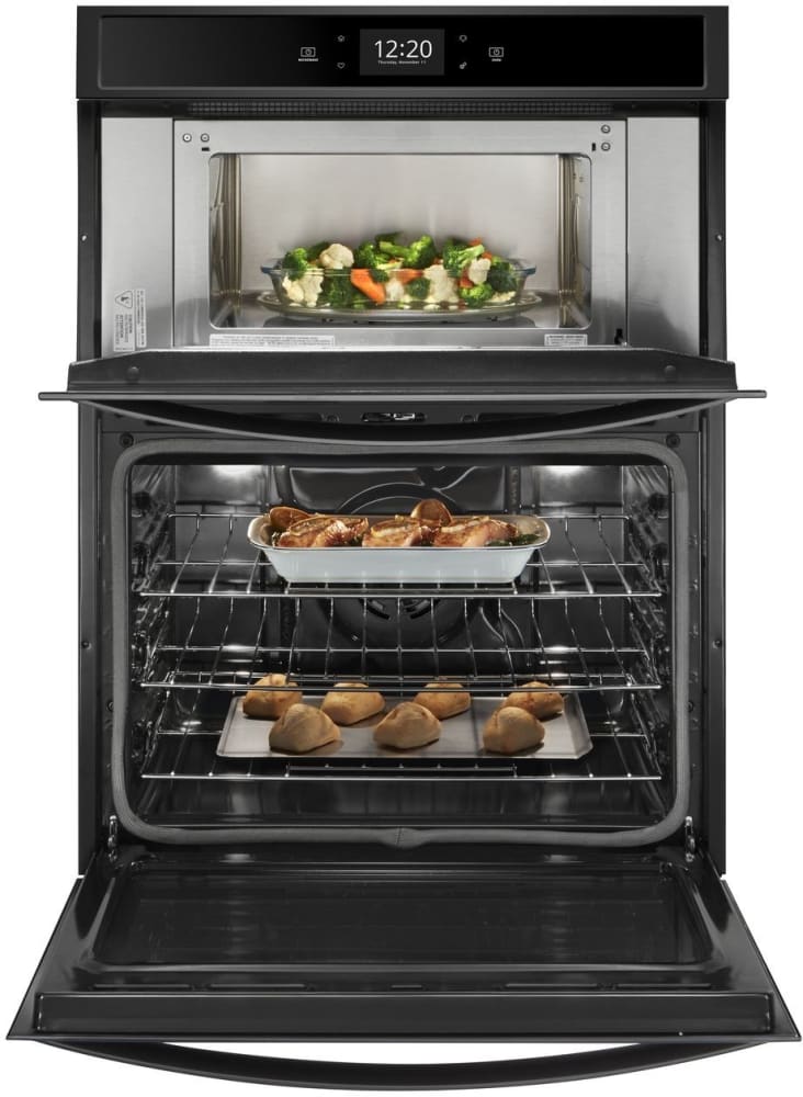 Whirlpool - 6.4 cu. ft Combination Wall Oven in Stainless Steel - WOC75EC0HS