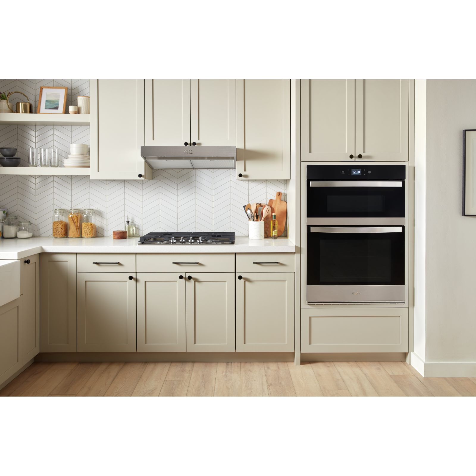 Whirlpool - 5.7 cu. ft Combination Wall Oven in Stainless - WOEC5027LZ