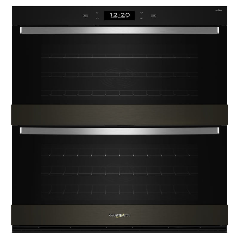 Whirlpool - 10 cu. ft Double Wall Oven in Black Stainless - WOED7030PV