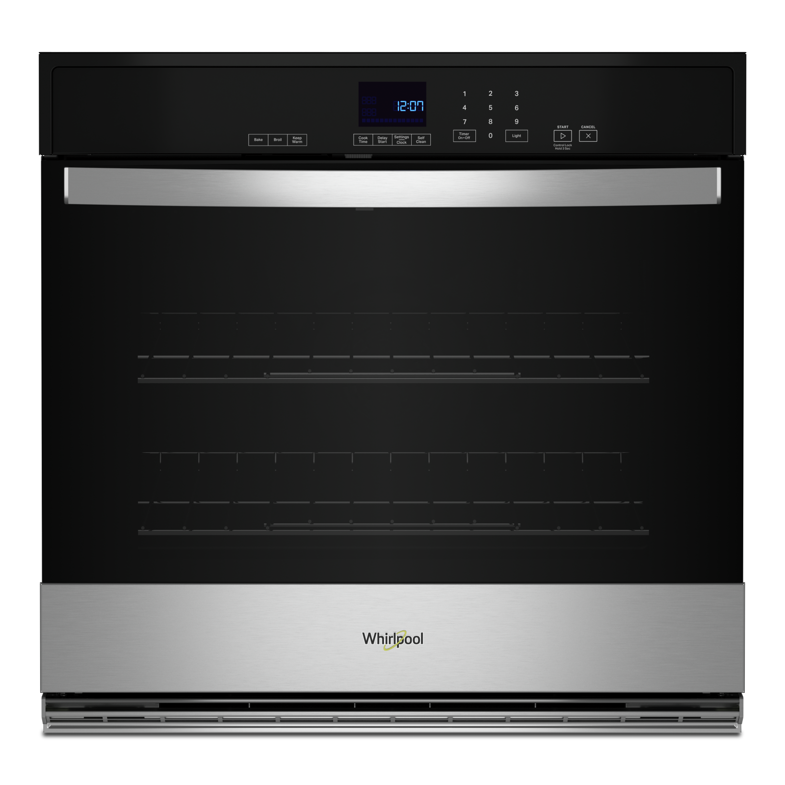 Whirlpool - 4.3 cu. ft Single Wall Oven in Stainless - WOES3027LS