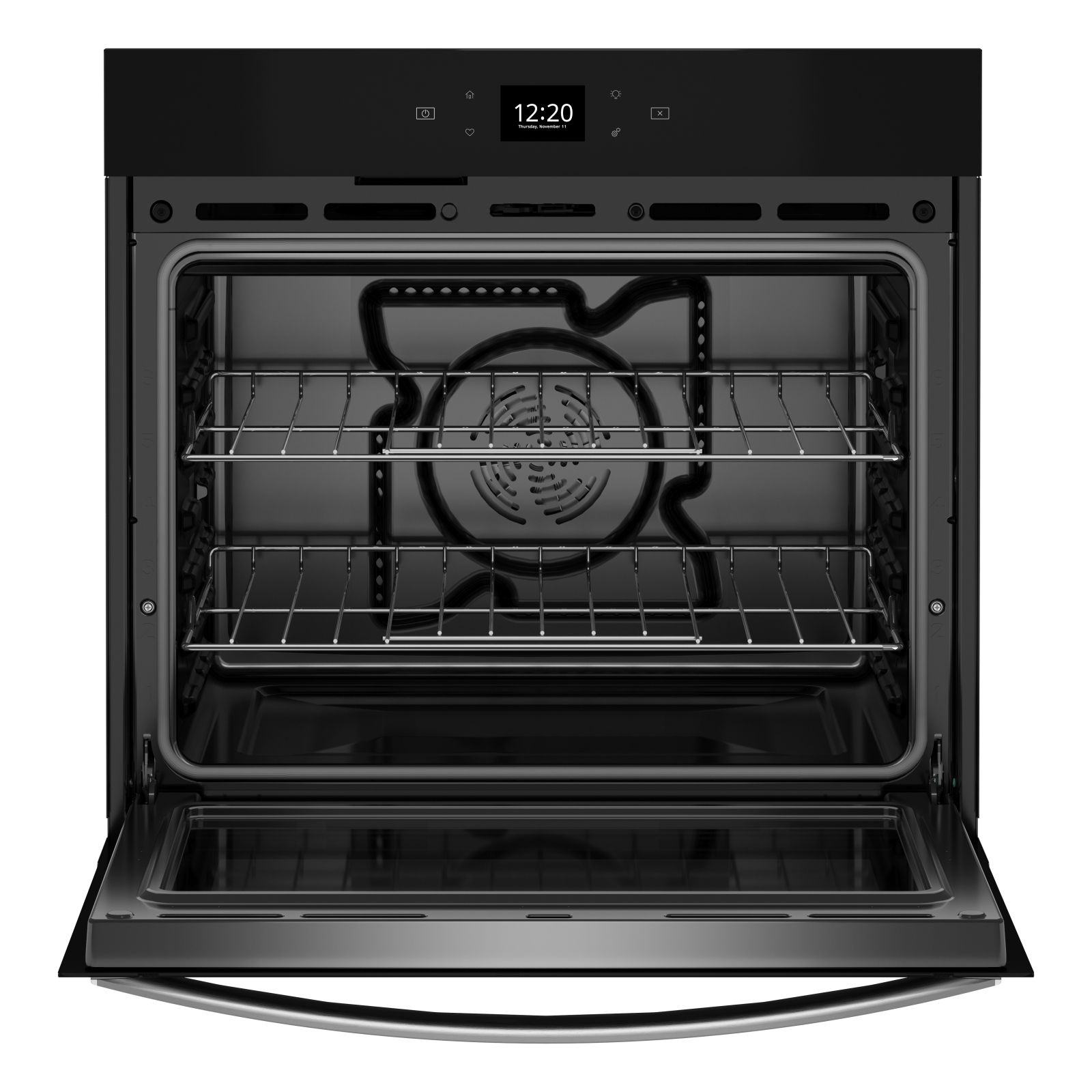 Whirlpool - 5 cu. ft Single Wall Oven in Black - WOES5030LB