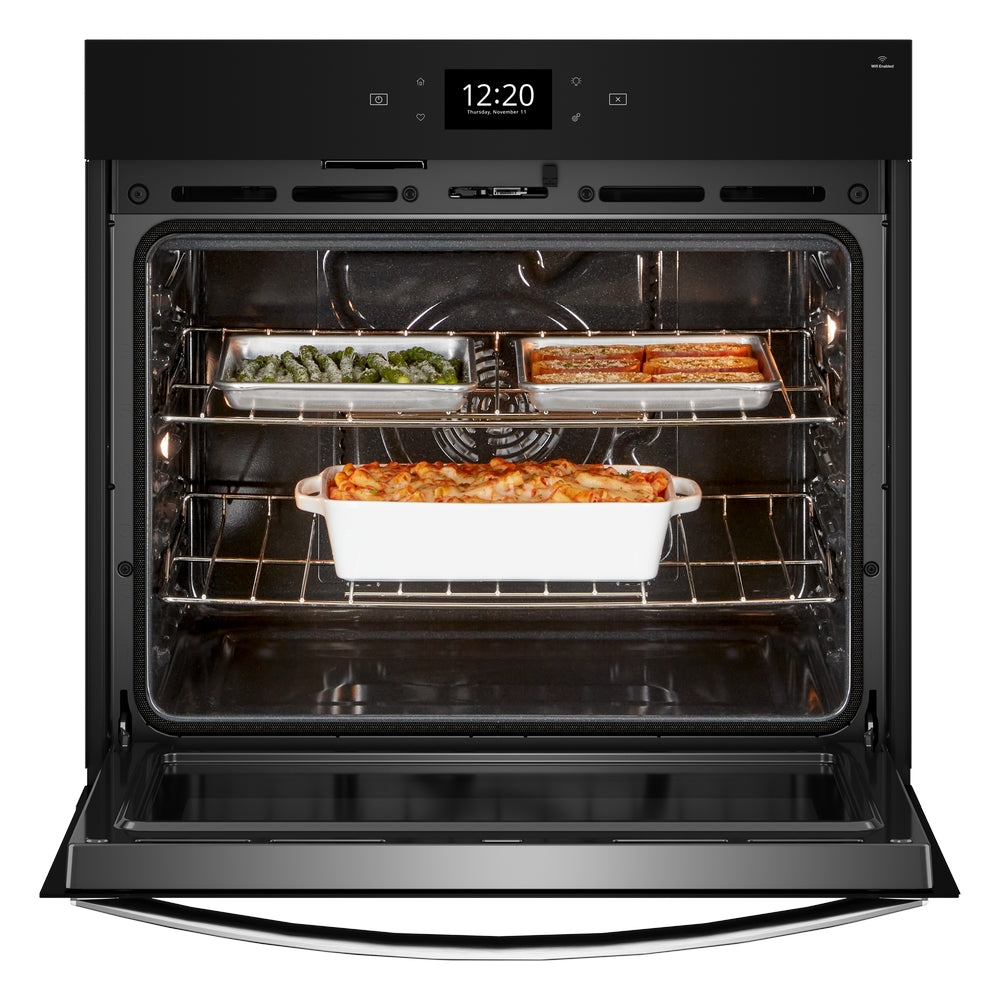 Whirlpool - 4.3 cu. ft Single Wall Oven in Stainless - WOES7027PZ
