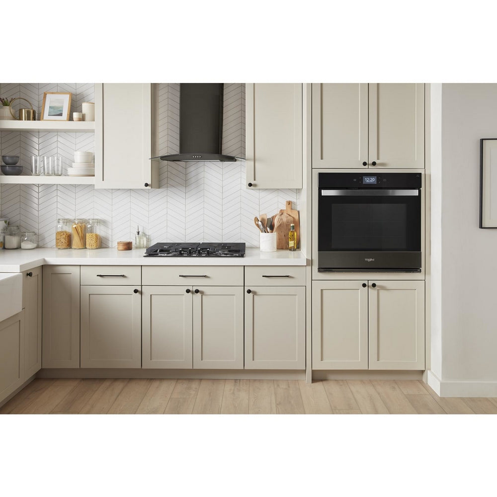 Whirlpool - 5 cu. ft Single Wall Oven in Black Stainless - WOES7030PV