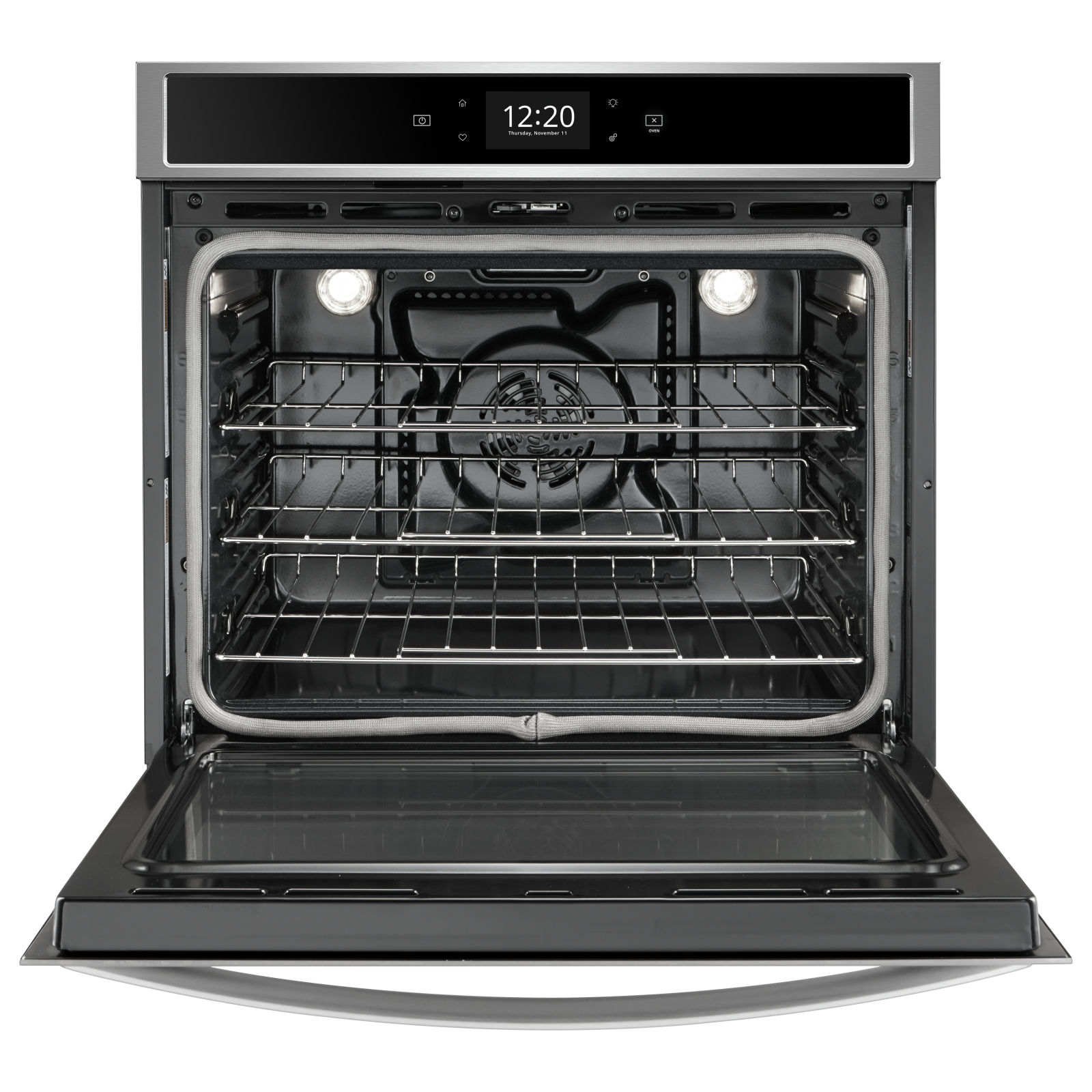 Whirlpool - 4.3 cu. ft Single Wall Wall Oven in Stainless - WOS72EC7HS
