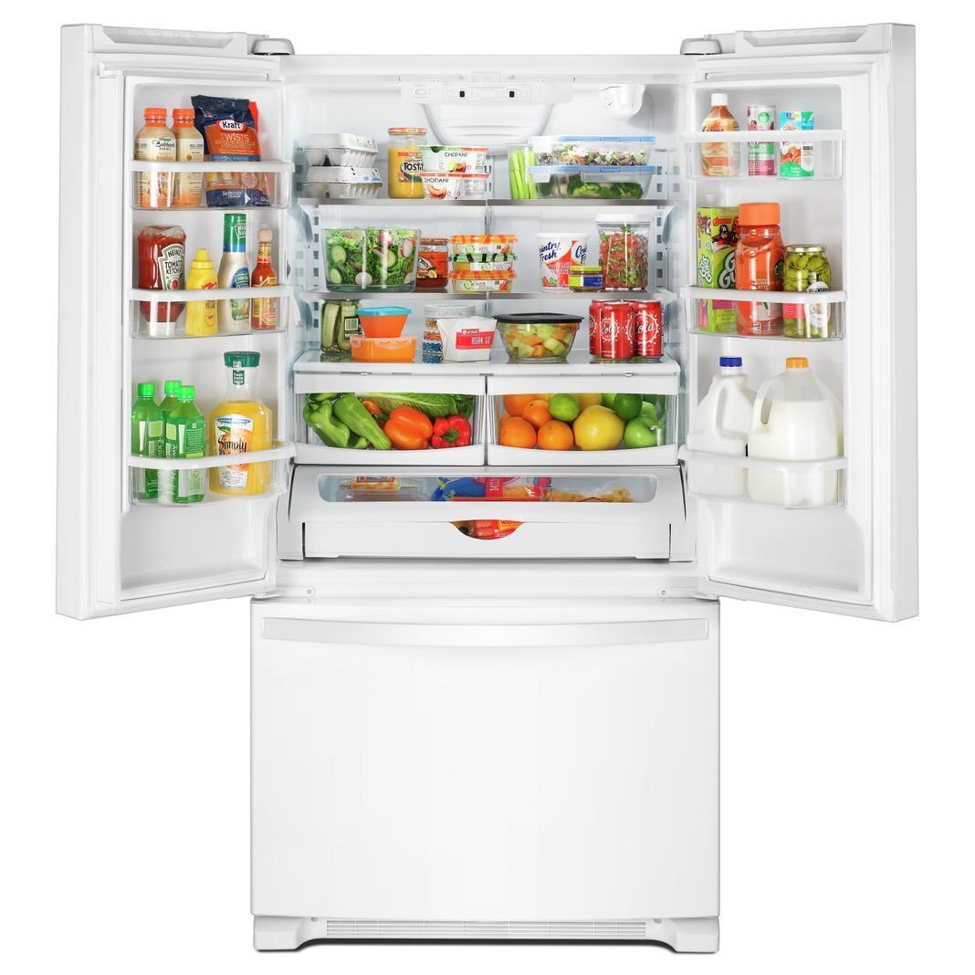Whirlpool - 35.63 Inch 20 cu. ft French Door Refrigerator in White - WRF540CWHW
