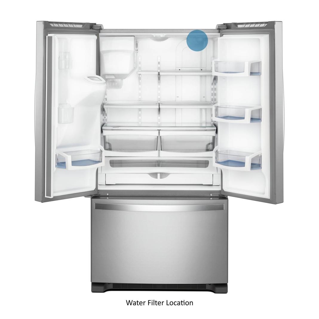 Whirlpool - 35.88 Inch 19.72 cu. ft French Door Refrigerator in  Stainless - WRF550CDHZ