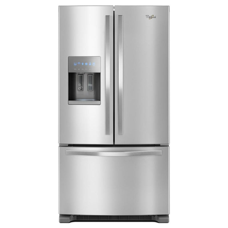 Whirlpool - 35.63 Inch 24.7 cu. ft French Door Refrigerator in  Stainless - WRF555SDFZ