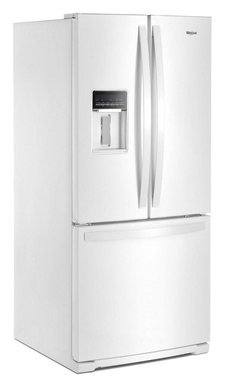 Whirlpool - 30 Inch 19.7 cu. ft French Door Refrigerator in White - WRF560SEHW