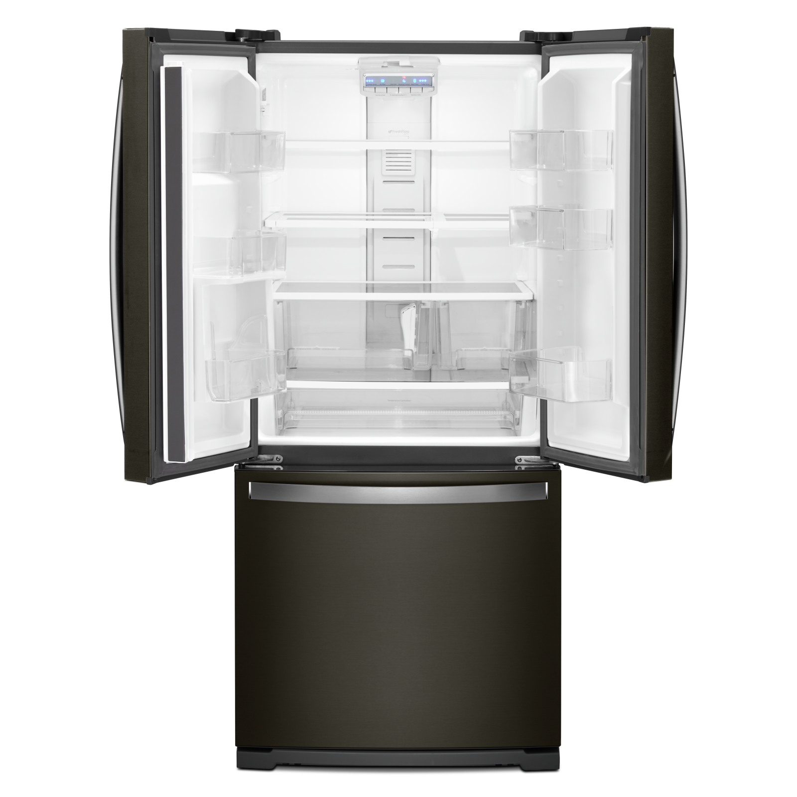 Whirlpool - 34.63 Inch 19.68 cu. ft French Door Refrigerator in Black Stainless - WRF560SFHV