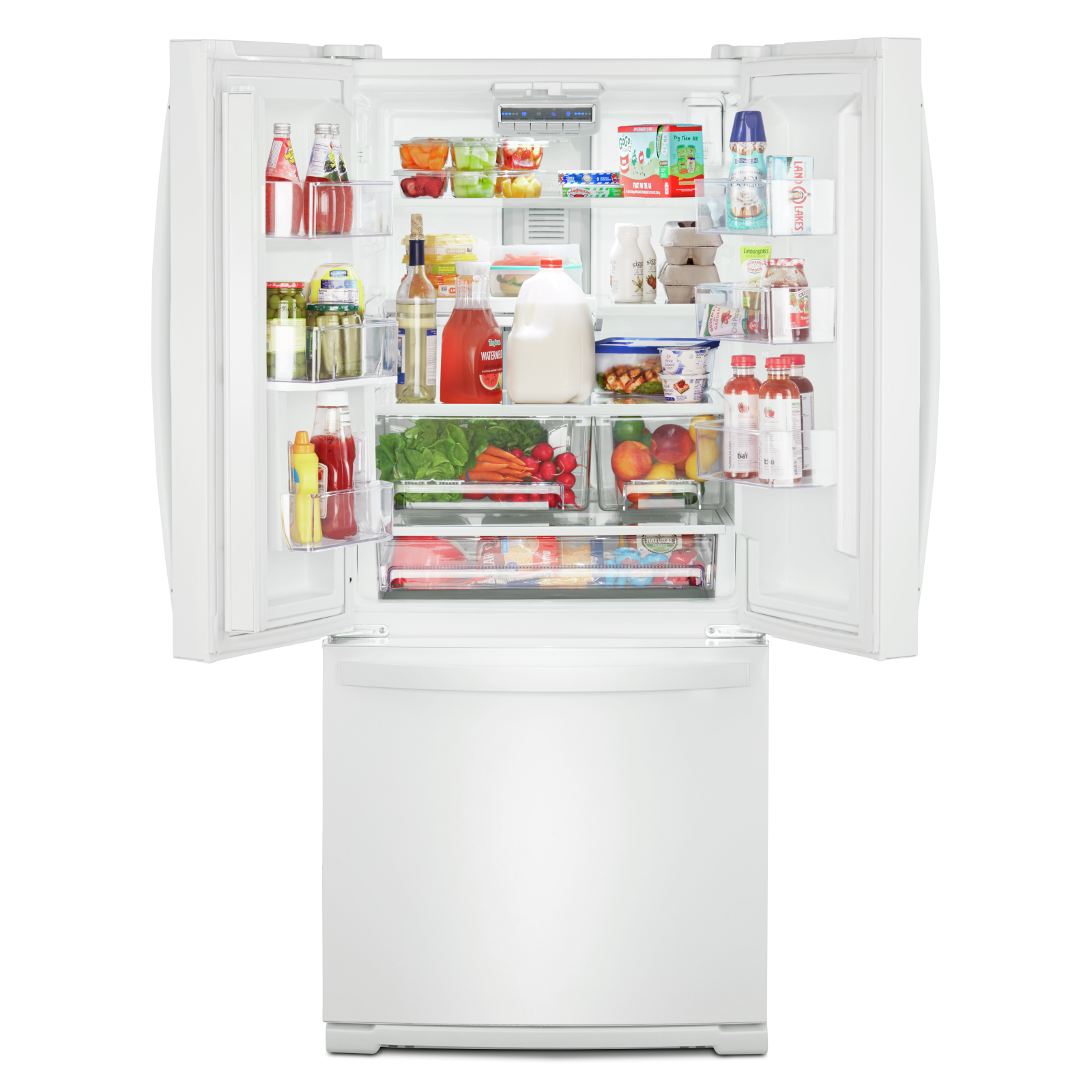 Whirlpool - 29.5 Inch 19.7 cu. ft French Door Refrigerator in White - WRF560SFHW