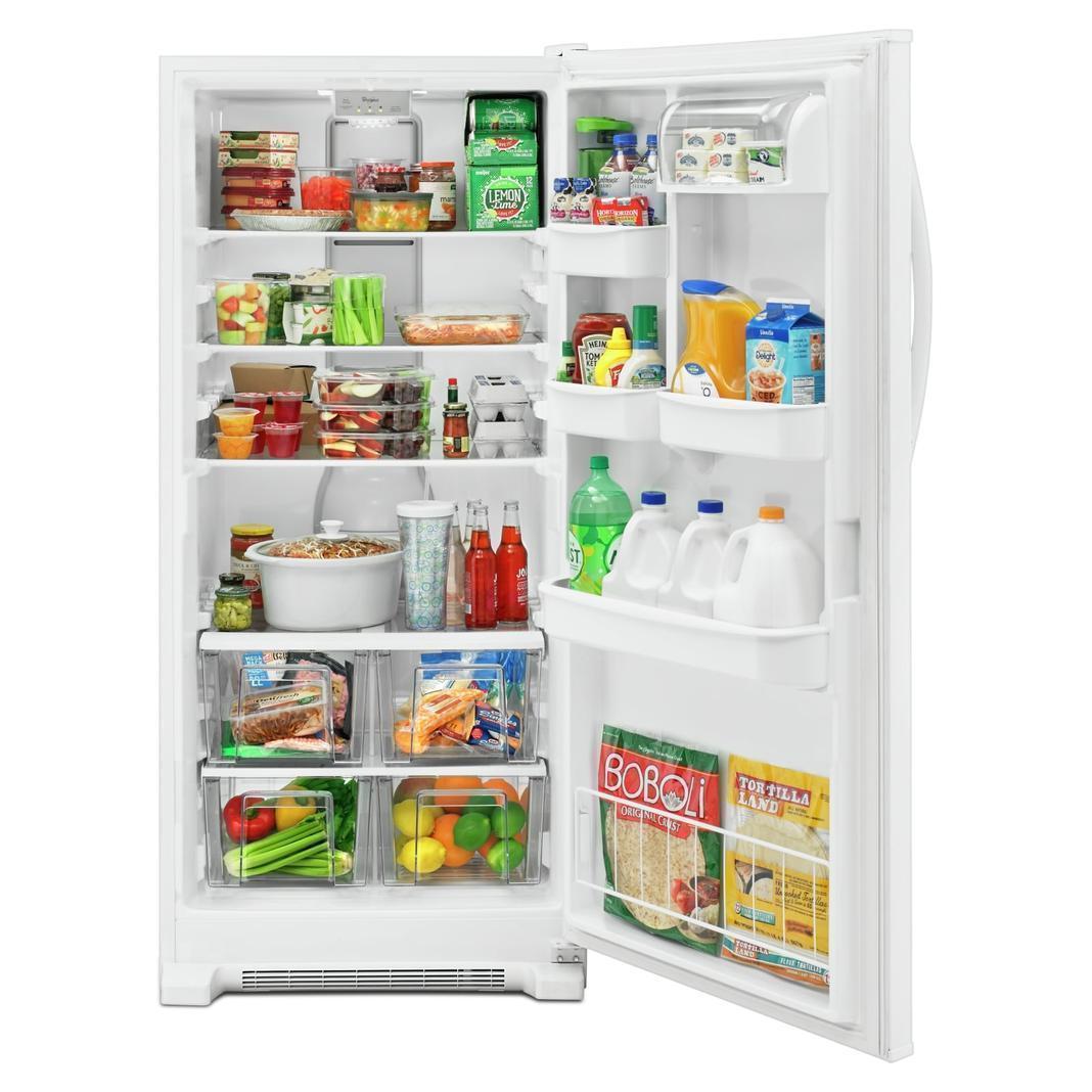 Whirlpool - 30.25 Inch 17.78 cu. ft Top Mount Refrigerator in White - WRR56X18FW