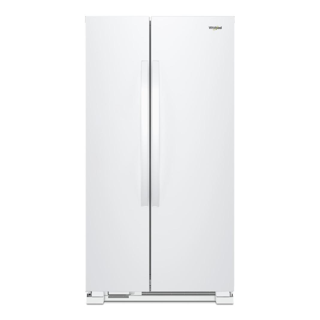 Whirlpool - 32.8 Inch 21.6 cu. ft Side by Side Refrigerator in White - WRS312SNHW