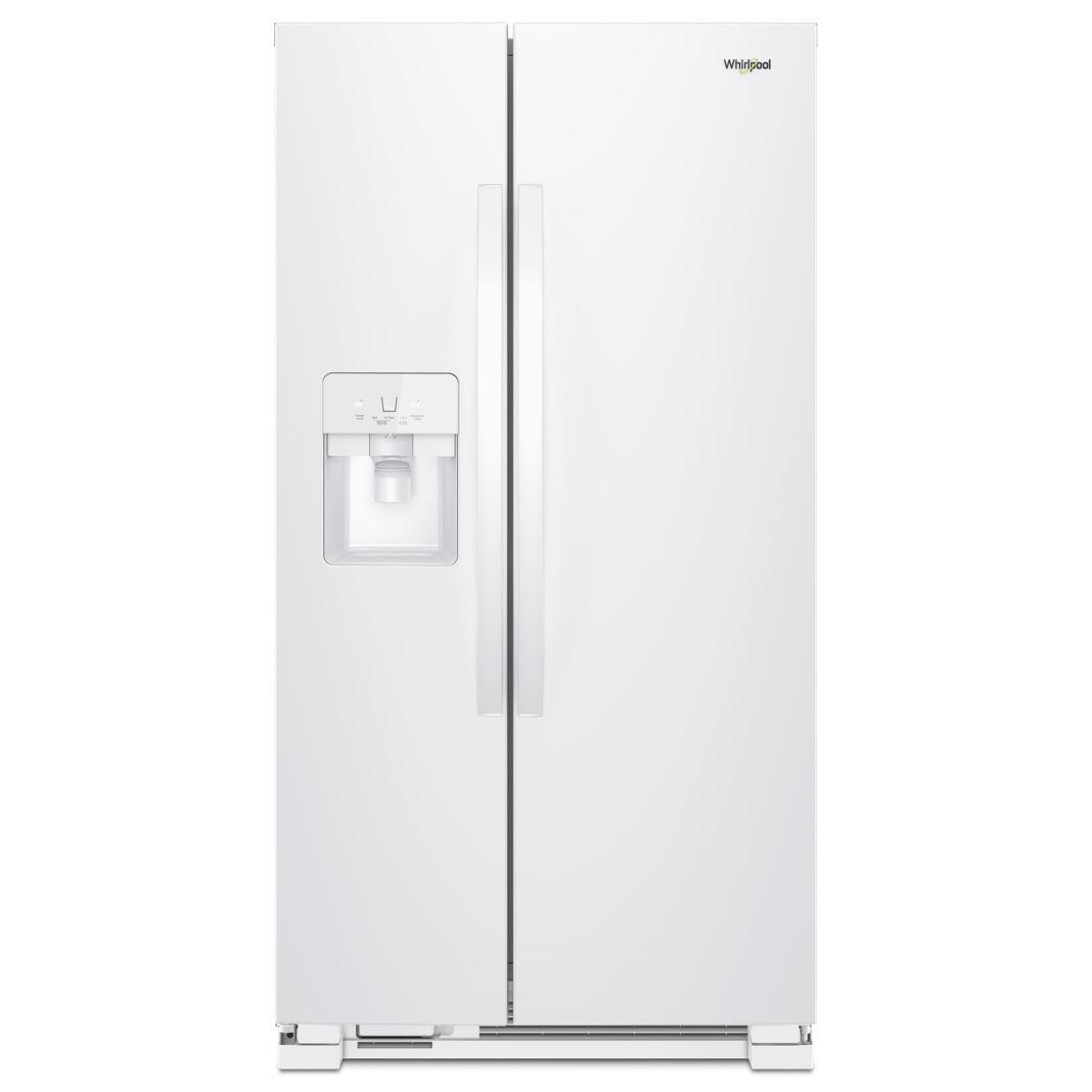 Whirlpool - 35.875 Inch 25 cu. ft Side by Side Refrigerator in White - WRS325SDHW