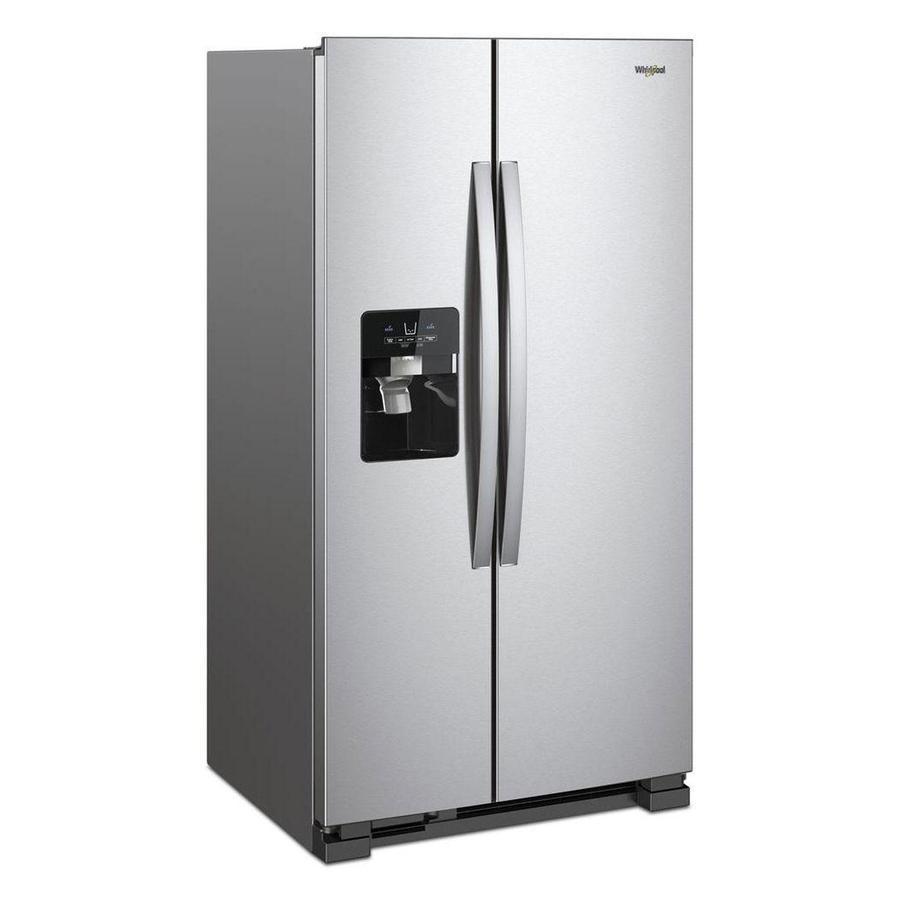 Whirlpool - 35.9 Inch 24.6 cu. ft Side by Side Refrigerator in Stainless - WRS325SDHZ