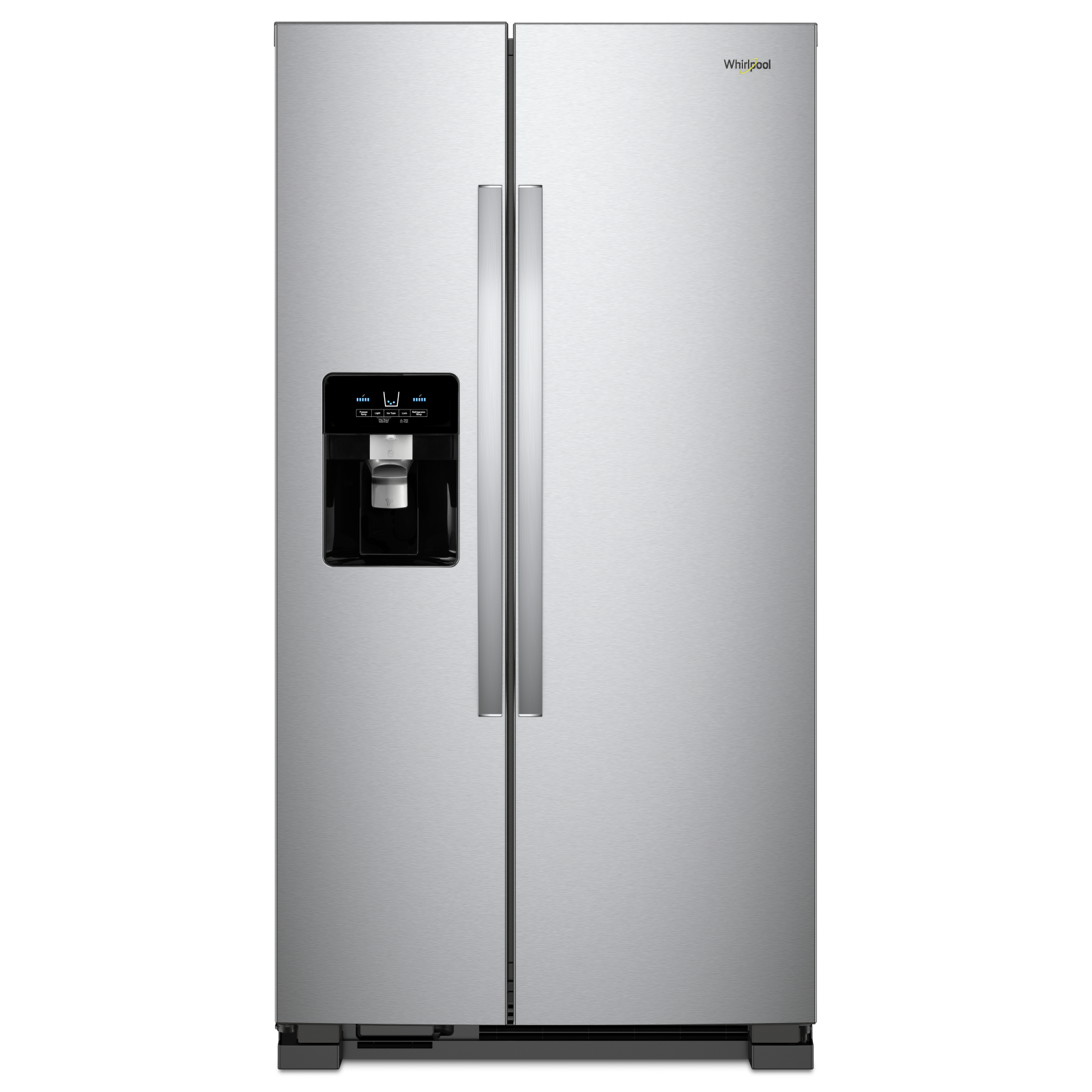 Whirlpool - 32.75 Inch 21 cu. ft Side by Side Refrigerator in Stainless - WRS331SDHM