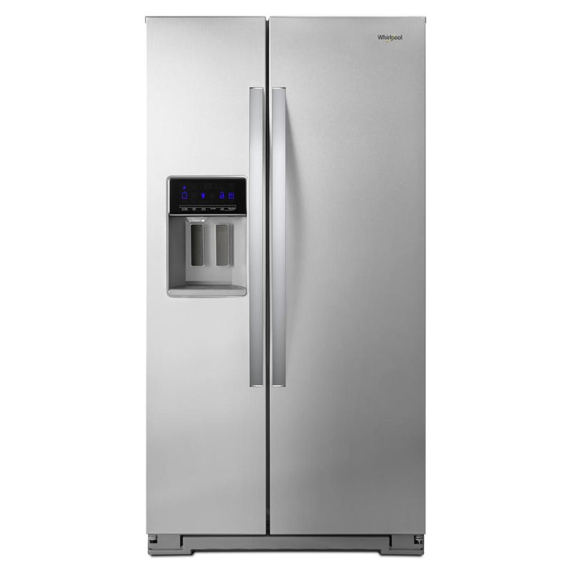 Whirlpool - 36 Inch 20.6 cu. ft Side by Side Refrigerator in Stainless - WRS571CIHZ