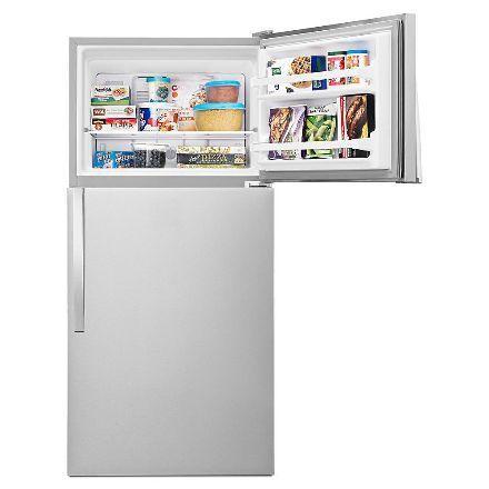 Whirlpool - 29.75 Inch 18.25 cu. ft Top Mount Refrigerator in Stainless - WRT148FZDM