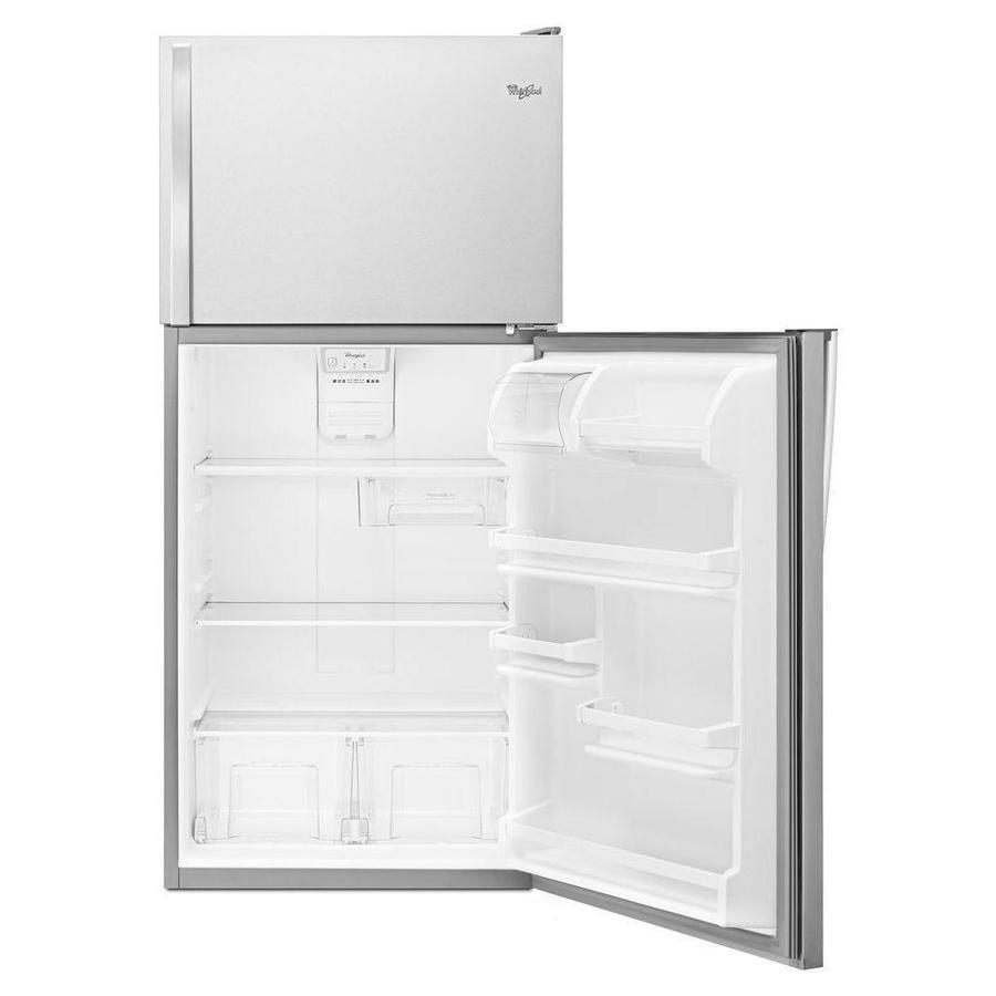 Whirlpool - 29.75 Inch 18.15 cu. ft Top Mount Refrigerator in Stainless - WRT318FZDM