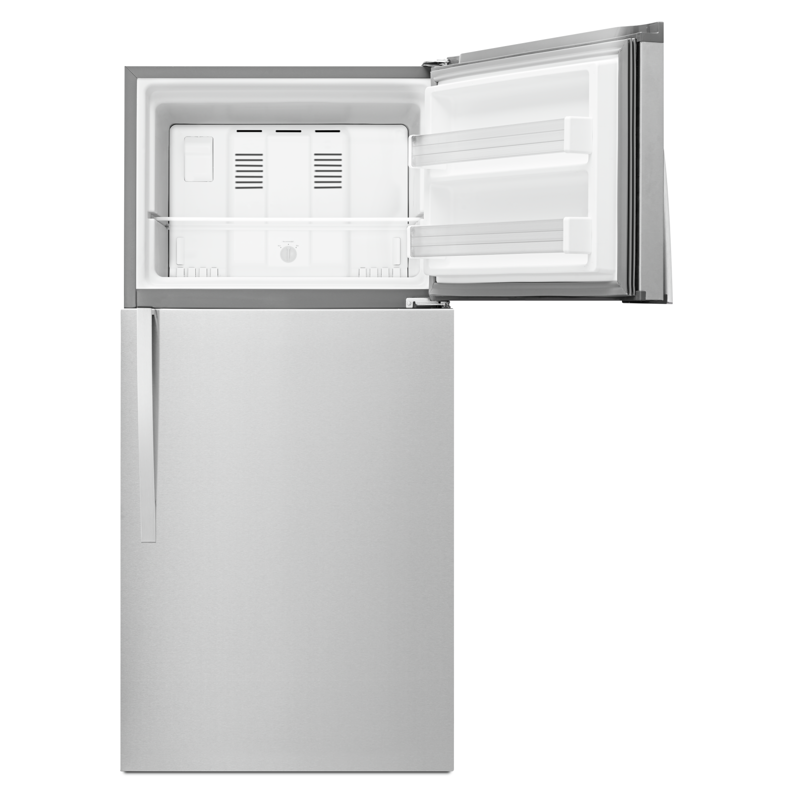 Whirlpool - 29.775 Inch 19.23 cu. ft Top Mount Refrigerator in Stainless - WRT519SZDM