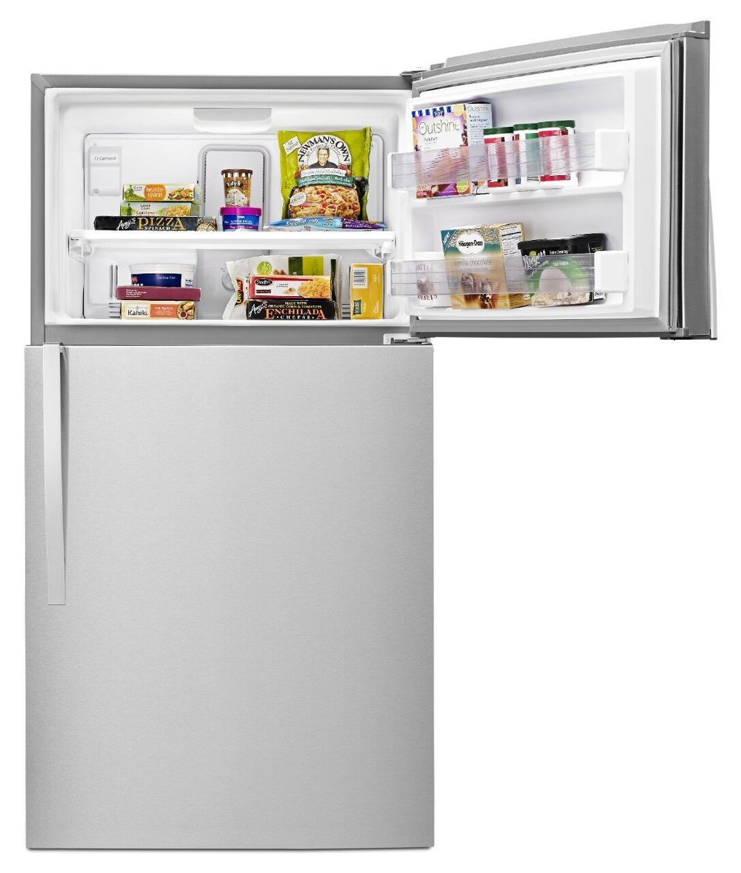 Whirlpool - 32.75 Inch 21.31 cu. ft Top Mount Refrigerator in Stainless - WRT541SZDM