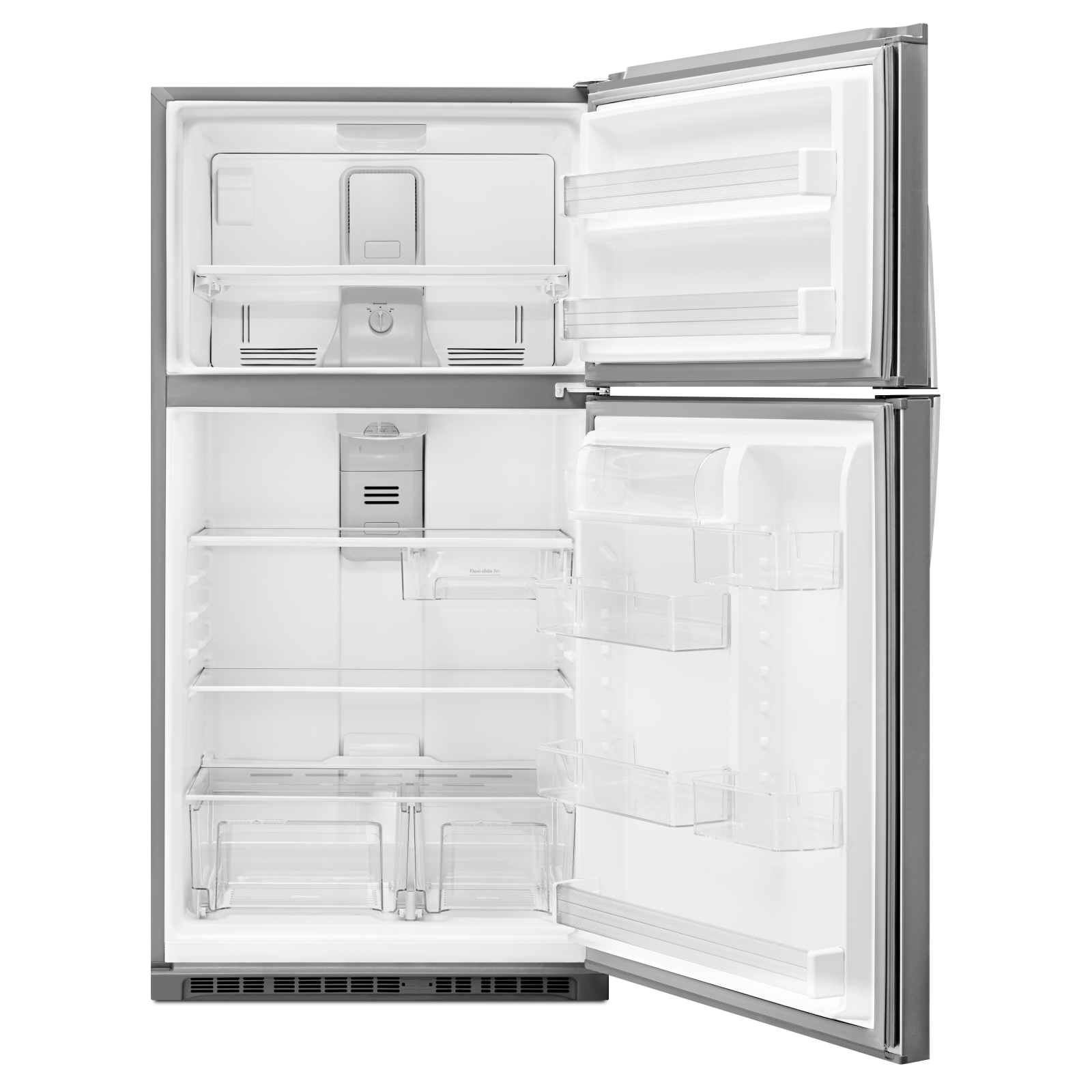 Whirlpool - 32.75 Inch 21.31 cu. ft Top Mount Refrigerator in Stainless - WRT541SZDZ