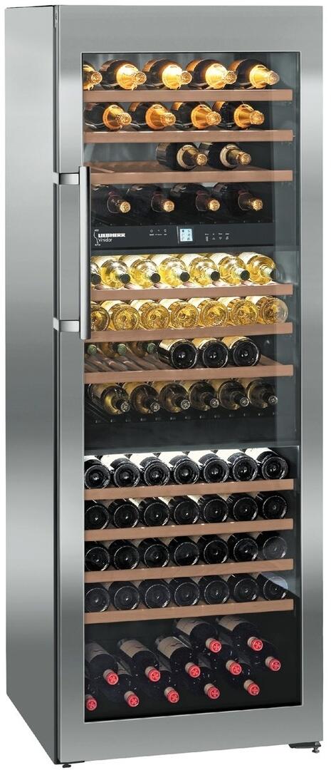 Liebherr - 27.5625 Inch 17.7 cu. ft Wine Fridge Refrigerator in Stainless - WS17800
