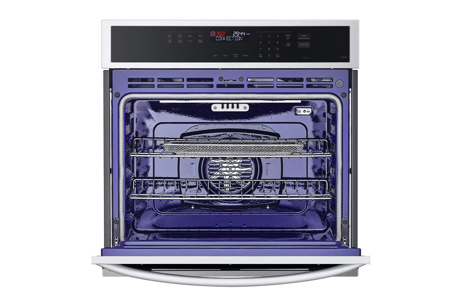 LG - 4.7 cu. ft Single Wall Oven in Stainless - WSEP4723F