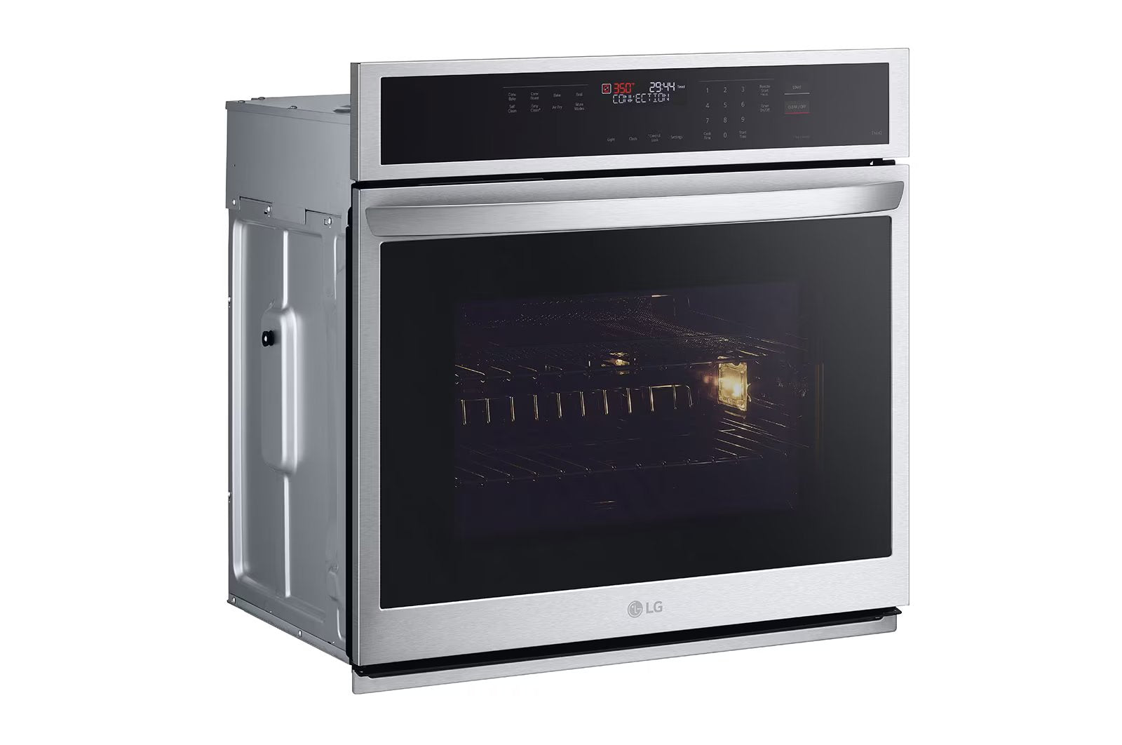 LG - 4.7 cu. ft Single Wall Oven in Stainless - WSEP4723F