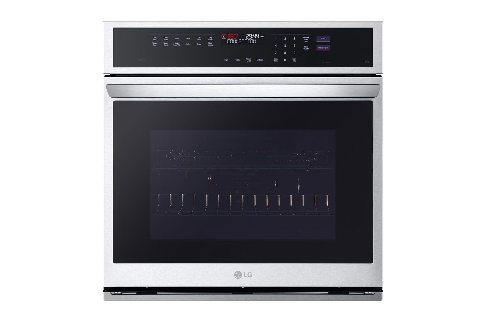 LG - 4.7 cu. ft Single Wall Oven in Stainless - WSEP4727F