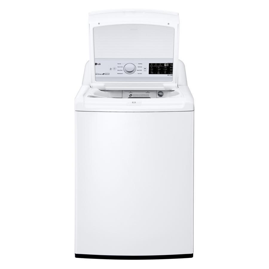 LG - 5.2 cu. Ft  Top Load Washer in White - WT7100CW