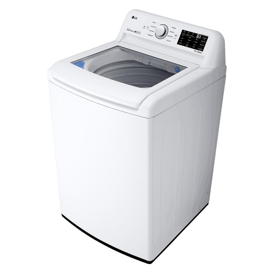 LG - 5.2 cu. Ft  Top Load Washer in White - WT7100CW