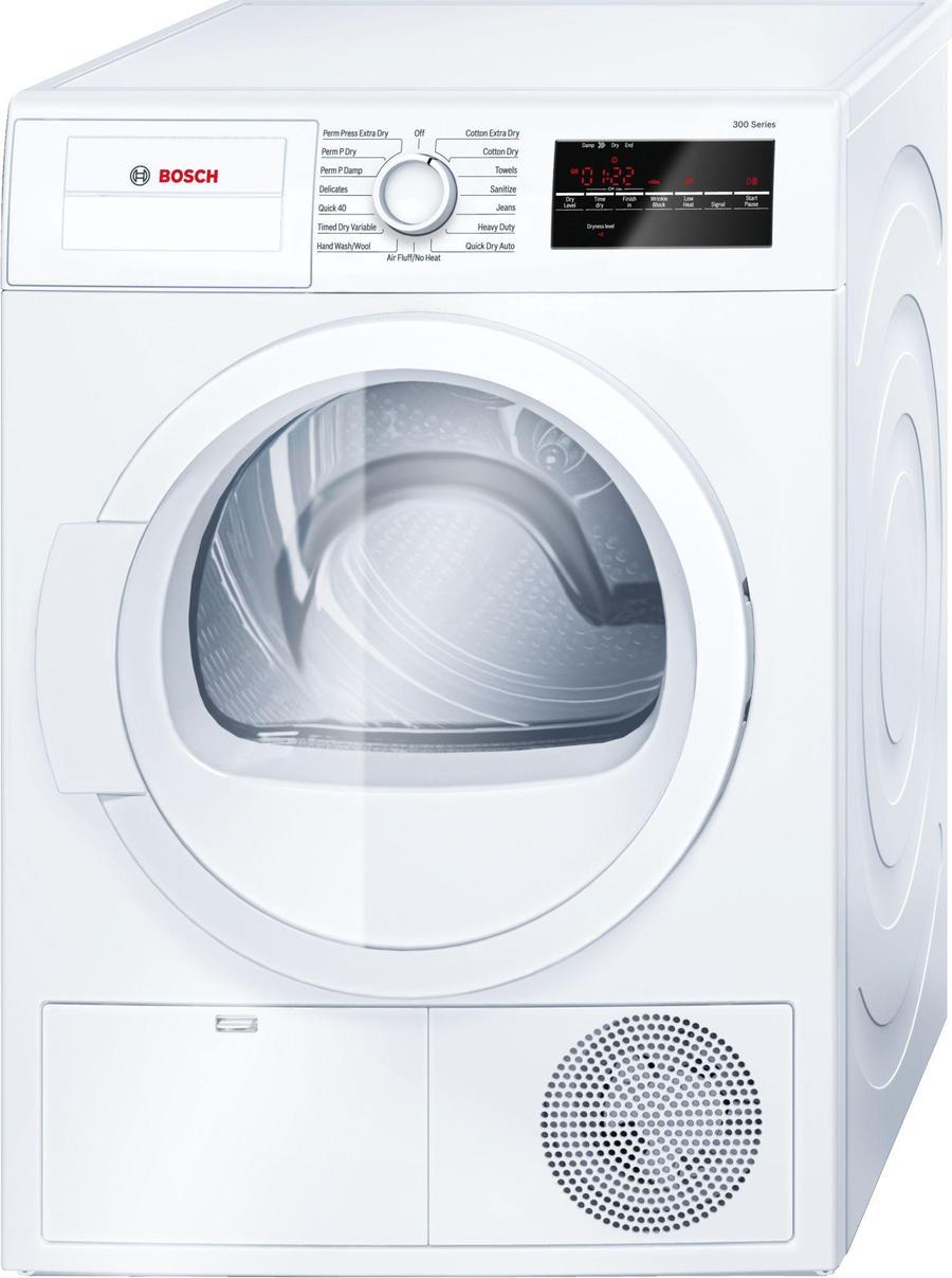 Bosch - 4 cu. Ft  Electric Dryer in White - WTG86400UC