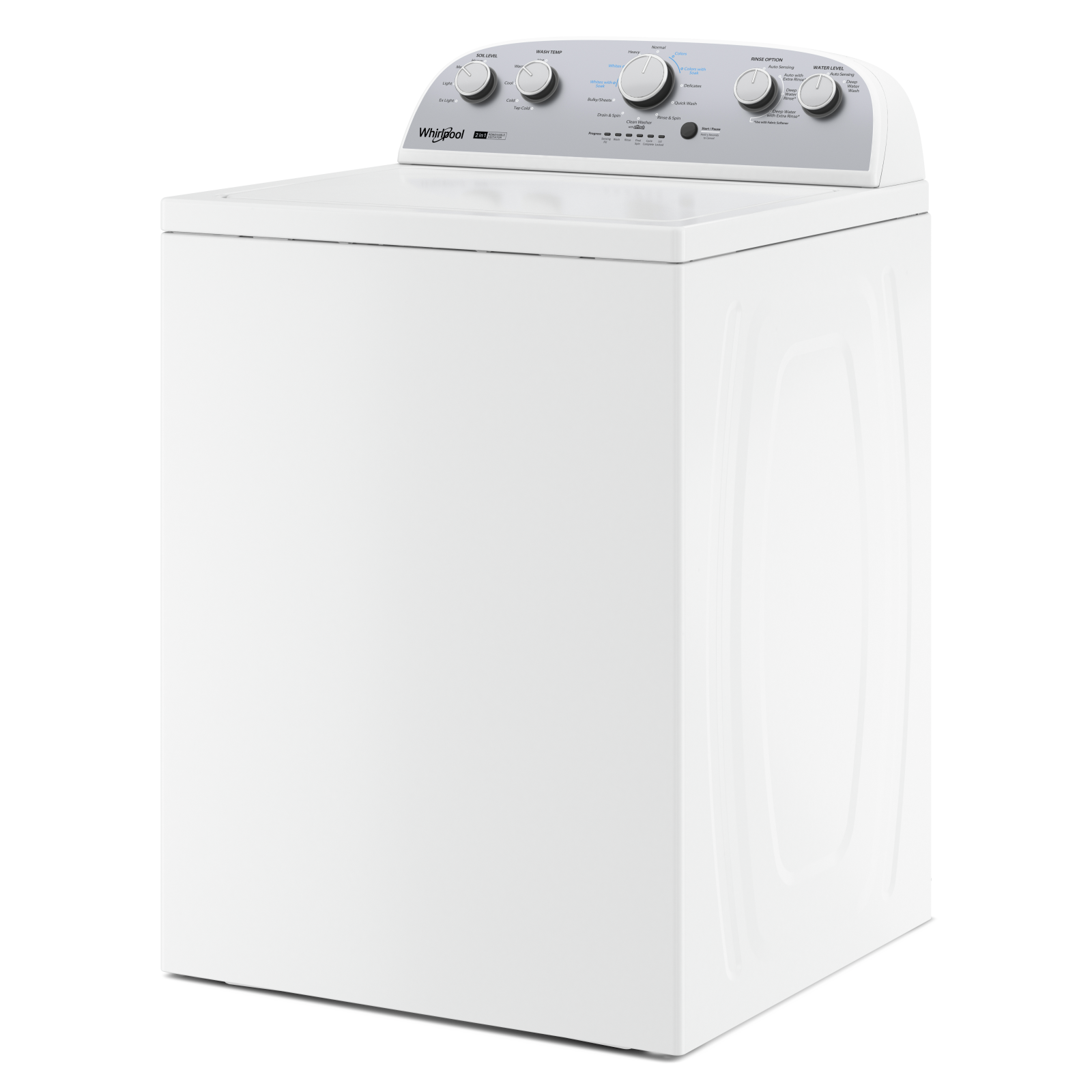 Whirlpool - 4.5 cu. Ft  Top Load Washer in White - WTW4957PW