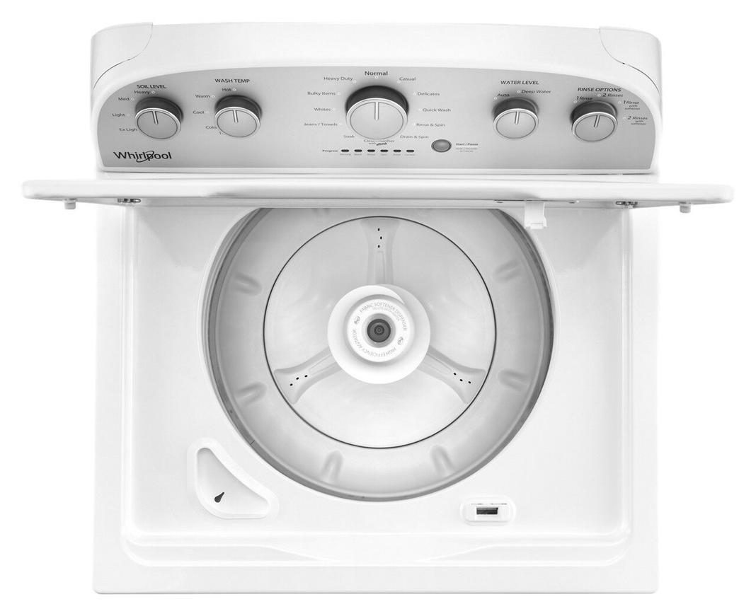 Whirlpool - 4.8 cu. Ft  Top Load Washer in White - WTW5005KW