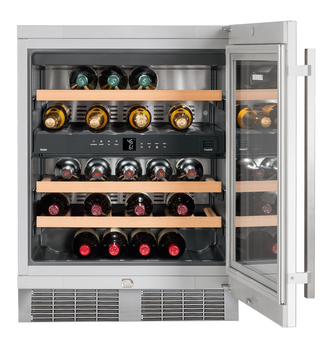Liebherr - 23.5625 Inch 3.3 cu. ft Built In / Integrated Wine Fridge Refrigerator in Stainless - WU3400