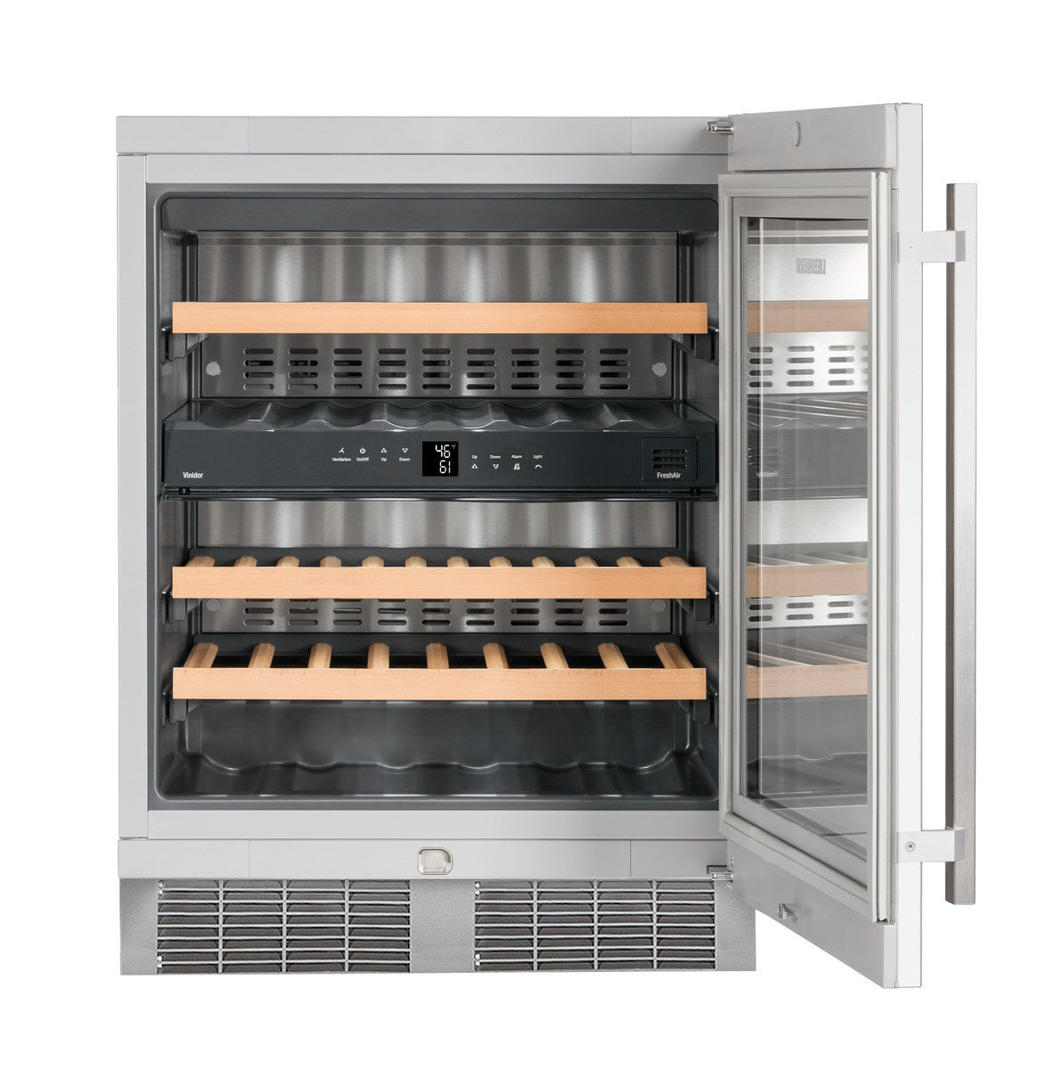 Liebherr - 23.5625 Inch 3.3 cu. ft Built In / Integrated Wine Fridge Refrigerator in Stainless - WU3400