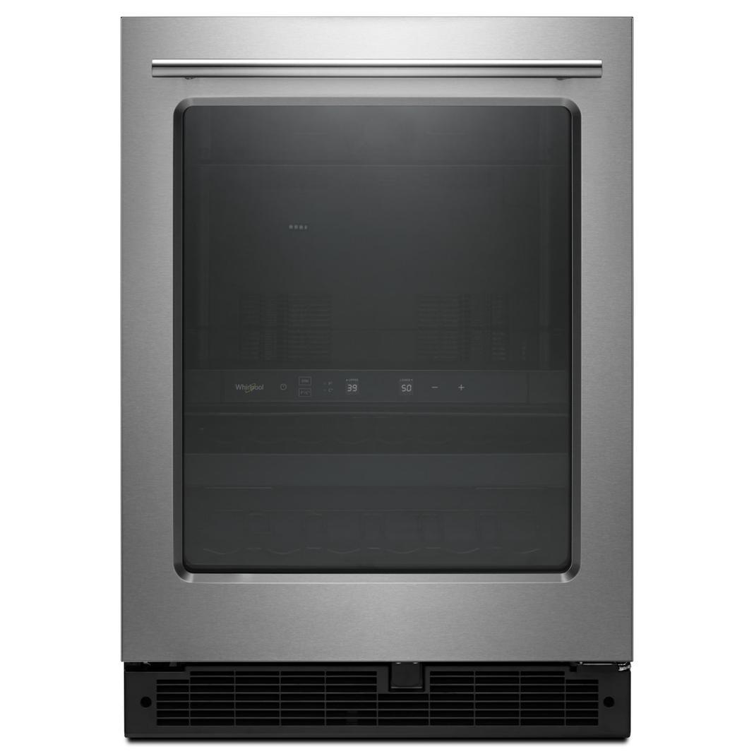 Whirlpool - 23.75 Inch 5.2 cu. ft Mini Fridge Refrigerator in Stainless - WUB35X24HZ