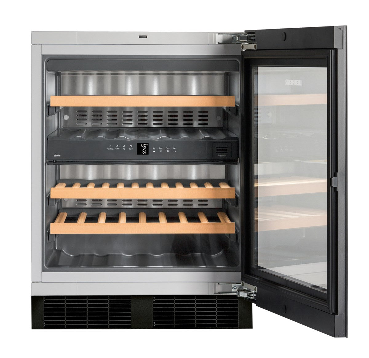 Liebherr - 23.5625 Inch 3.3 cu. ft Built In / Integrated Wine Fridge Refrigerator in Black - WUGB3400